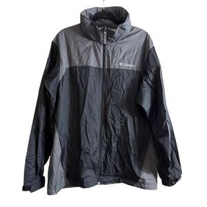 Columbia Men's Packable Windbreaker Gray & Black Jacket Size Large L